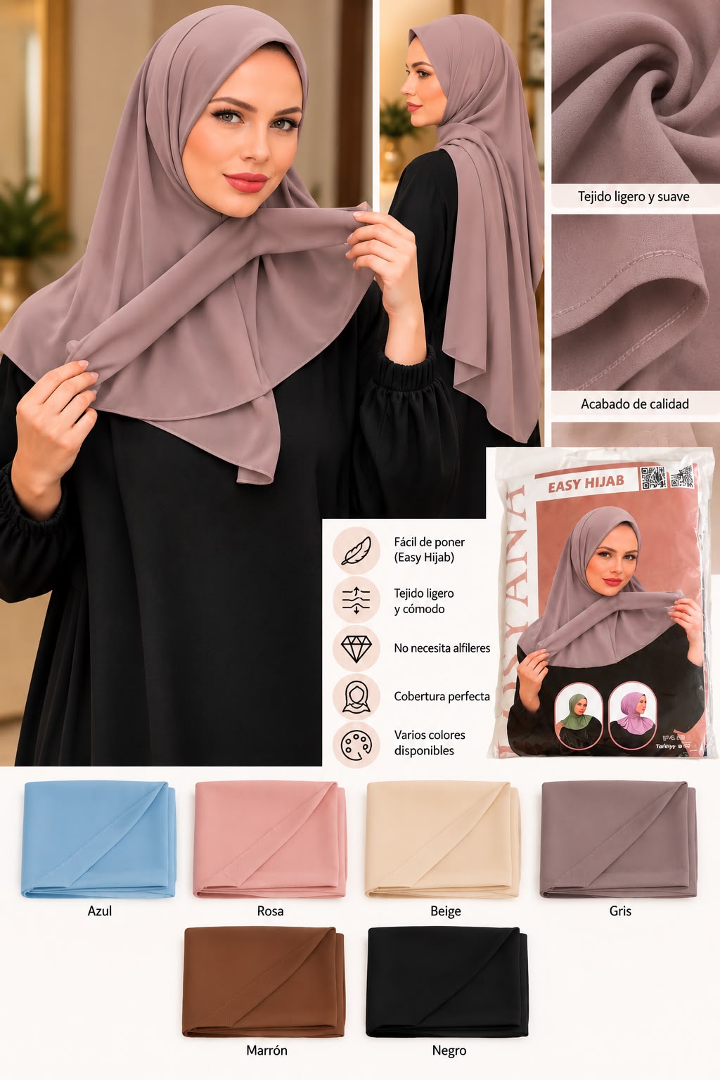 🧕 Easy Hijab – Práctico, elegante y cómodo